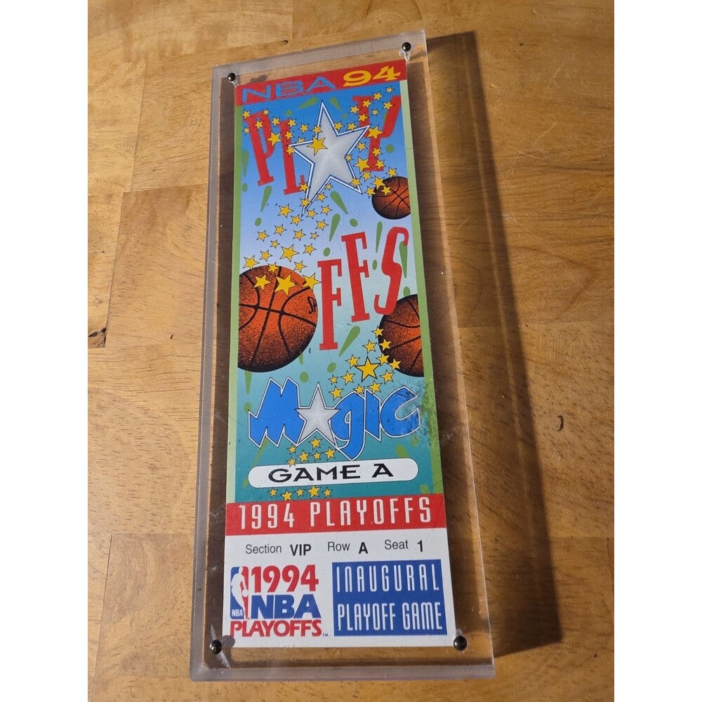 1994 NBA Playoffs Orlando Magic Inaugural/Commemorative Ticket Game A